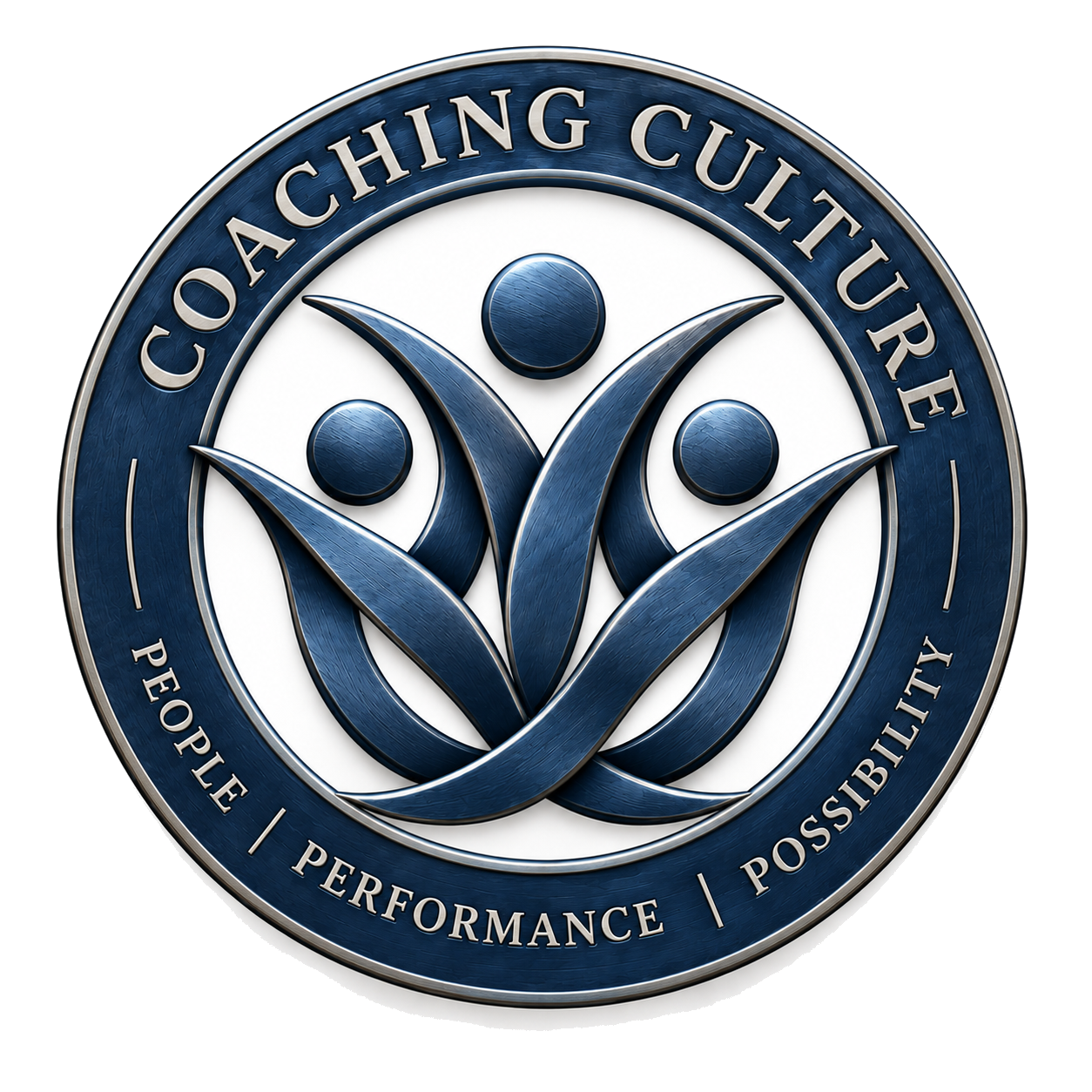 Coaching Culture official logo: People, Performance, Possibility